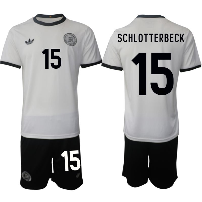 Men 2025-2026 Season Germany home white 15 Soccer Jersey